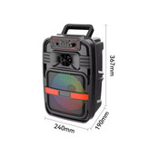 اسپیکر بلوتوثی قابل حمل چمدونی ضد کیو اس zqs-8175w - موبو سنتر