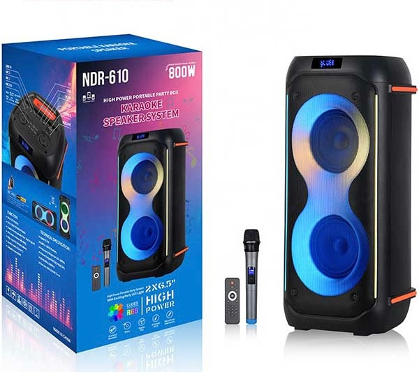 اسپیکر بلوتوثی قابل حمل مدل NdR-610 با صدای قدرتمند و طراحی جذاب - موبو سنتر