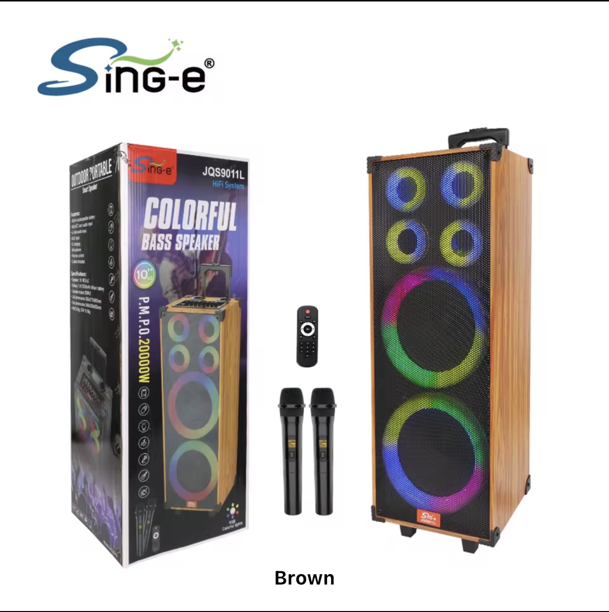 اسپیکر بلوتوثی ایستاده ZQS-9011L مناسب مهمانی و فضای باز