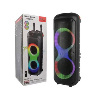 اسپیکر بلوتوثی چمدانی ZQS-10215 دو باند ۱۰ اینچ با نورپردازی RGB - موبو سنتر