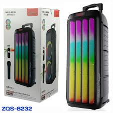 اسپیکر چمدانی ZQS-8232 بلوتوثی، رقص نور و میکروفون بیسیم