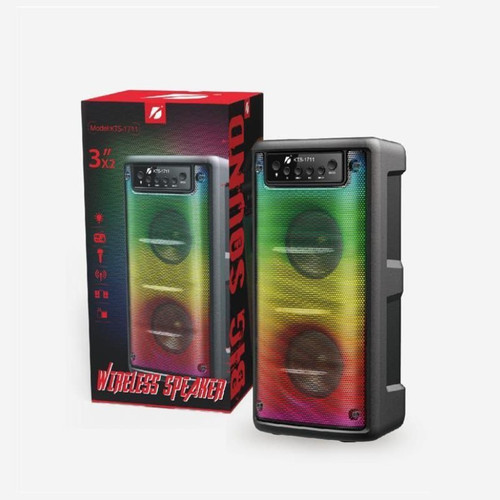 اسپیکر شارژی قابل حمل با رقص نور RGB مدل KTS 1711