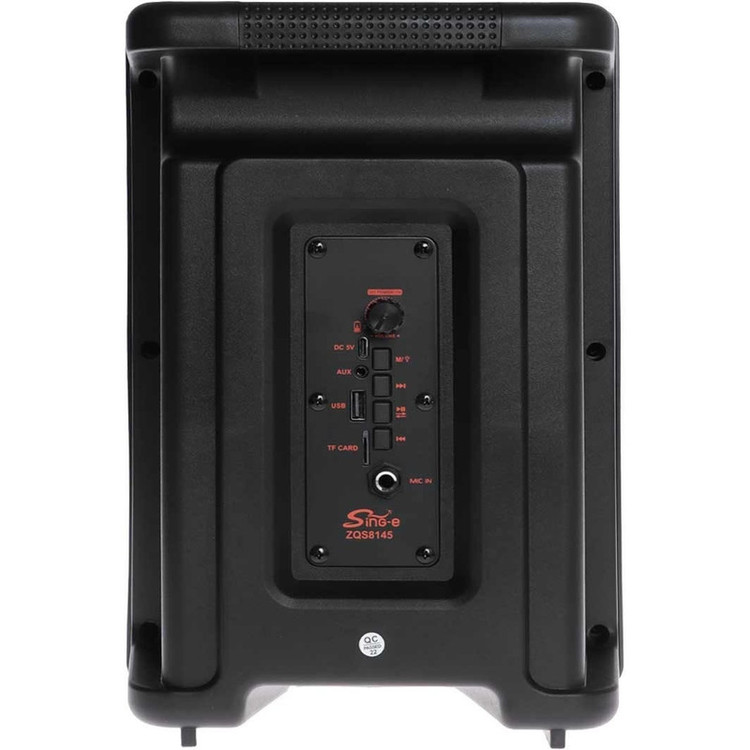 اسپیکر بلوتوثی شارژی ZQS 8145 با میکروفون، ریموت و رقص نور LED