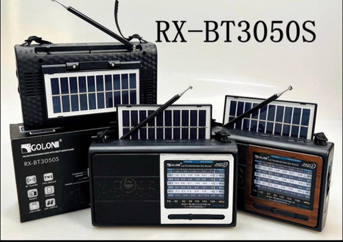 رادیو بلوتوثی گولون مدل RX-BT3050S با پنل خورشیدی