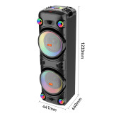اسپیکر خانگی ایستاده Sing-E JQS9055 + میکروفون و ریموت کنترل