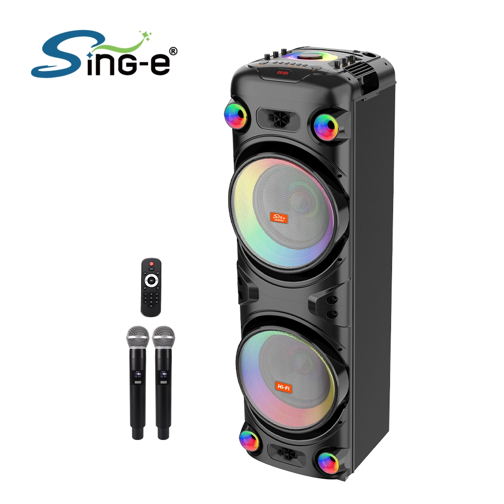 اسپیکر خانگی ایستاده Sing-E JQS9055 + میکروفون و ریموت کنترل