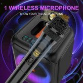 اسپیکر بلوتوثی قابل حمل Sing-e مدل ZQS8180 با میکروفون بیسیم